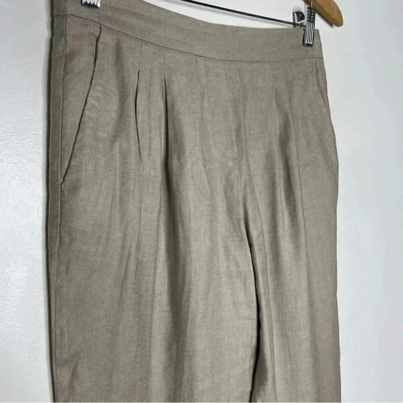 Babaton Aritzia Cohan Linen Taper Ankle Pants Pull On trousers Size 4 - Picture 6 of 10
